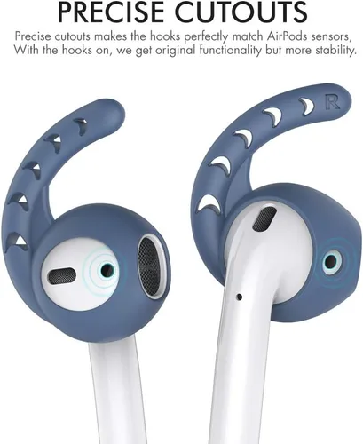 Miniatura 5 de AhaStyle 3 pares de cubiertas de ganchos para las orejas para AirPods, accesorios de silicona compatibles con auriculares Apple AirPods y EarPods