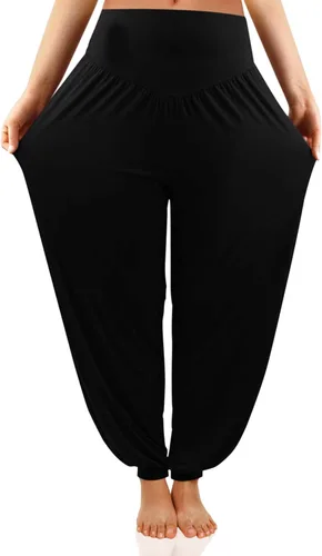 Pantalones Fitglam de yoga y descanso, holgados, estilo informal, tallas grandes, para mujer