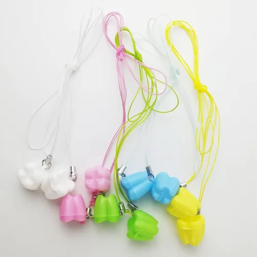 Miniatura 3 de GXXMEI 30 unidades de organizador de collar para dientes perdidos, bonito organizador de dientes de leche de bebé, caja de almacenamiento de hadas
