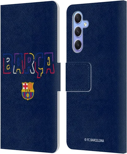Miniatura 204 de Head Case Designs Funda de piel con licencia oficial del FC Barcelona Barca Crest Graphics para Samsung Galaxy A06 4G