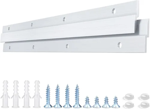 Miniatura 8 de Tacos franceses de 2 pulgadas, colgador de tacos franceses, clips en Z de aluminio para colgar imágenes, espejos, paneles, pizarra blanca, estante