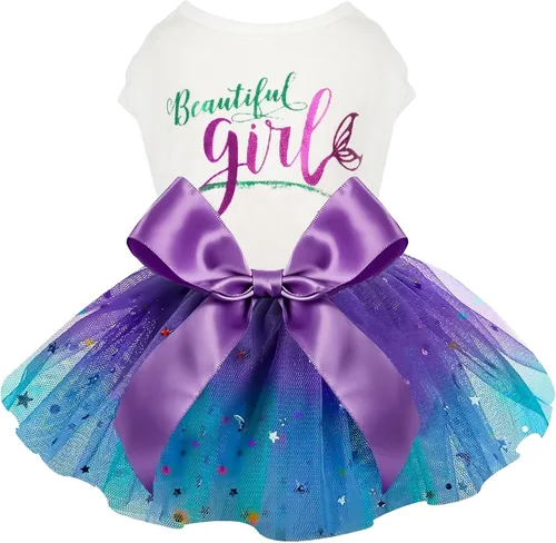 Miniatura 15 de Feliz cumpleaños linda falda rosa para perras pequeñas, vestido de primavera/verano