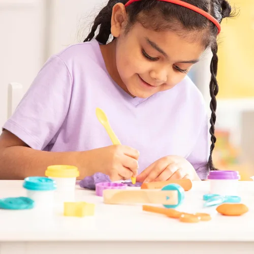 Miniatura 7 de Melissa & Doug Set de juego de arcilla - con herramientas de escultura y 8 botes de masa para modelar