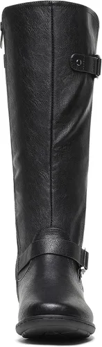 Miniatura 4 de DREAM PAIRS - Botas de invierno altas hasta la rodilla con forro de piel sintética para mujer