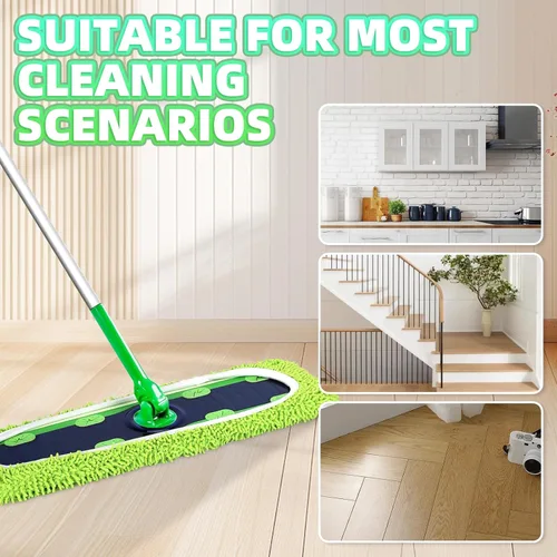 Miniatura 4 de Paquete de 4 almohadillas reutilizables para trapeador XL compatibles con Swiffer Sweeper XL, almohadillas de microfibra de chenilla lavables