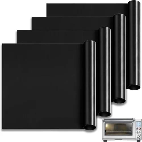 Miniatura 18 de Revestimientos para Horno para la Parte Inferior del Horno, 10"x9.7" Forros Reutilizables Antiadherentes Resistentes al Calor para Tostadora