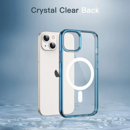 Miniatura 5 de JETech Funda magnética para iPhone 13 mini de 5.4 pulgadas, compatible con carga inalámbrica MagSafe, a prueba de golpes, parte trasera transparente