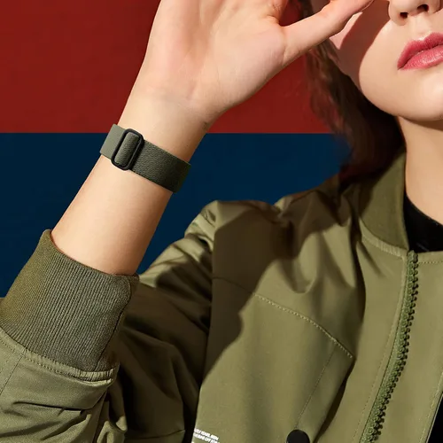 Miniatura 6 de DaQin Paquete de 3 bandas elásticas compatibles con Apple Watch para hombres de 1.65 pulgadas, 1.61 pulgadas, 1.57 pulgadas, 1.5 pulgadas, correa