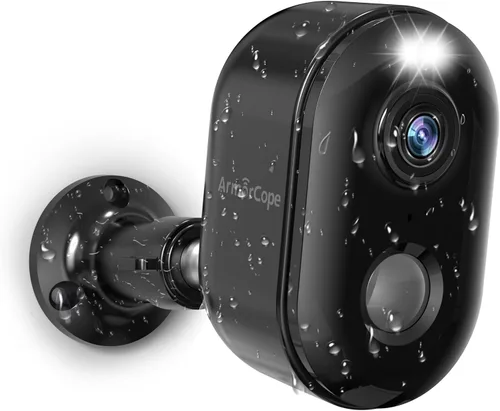 Cámaras de seguridad inalámbricas para exteriores, cámaras WiFi 2K alimentadas por batería para seguridad del hogar, visión nocturna a color,