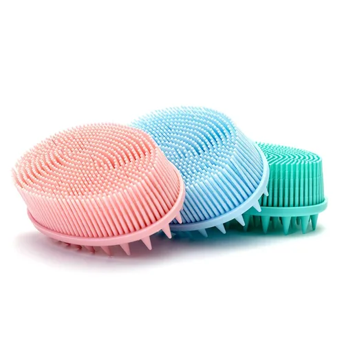Miniatura 14 de Cepillo sensorial prémium para niños o autismo, limpiador corporal de silicona suave, 2 en 1, cepillos sensoriales para terapia ocupacional, esponja