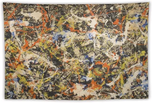 Miniatura 9 de Jackson Pollock, galería de arte en Buffallo, tapiz de arte abstracto, tapices, pintura de poliéster, regalo de sala de estar, impresiones