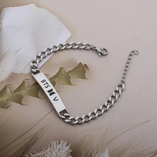 Miniatura 4 de Pulsera Love Yourself con dije del ejército, joyería para fanáticos de Kpop, pulsera coreana, regalo inspirador para fanáticos de la música Kpop