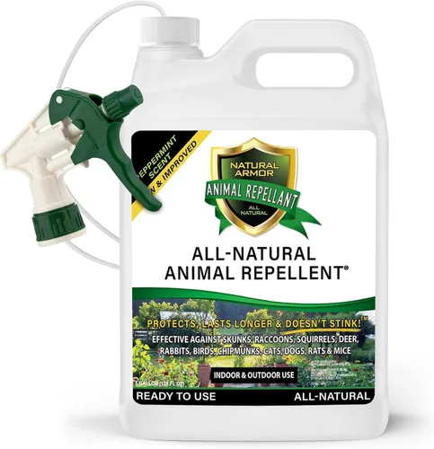 Miniatura 8 de Natural Armor Repelente en aerosol para animales y roedores. Ahuyenta zorrillos, mapaches, ratas, ratones, ciervos, roedores y bichos. Repelente