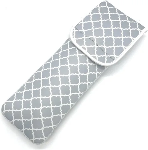 Wanty Funda para alisadores de cabello con cierre, soporte de neopreno para rizador de hierro plano, funda de viaje, funda de viaje, funda de bolsa
