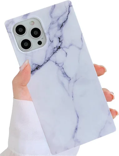 Miniatura 21 de Elegante Funda con Concha de Madre Perla para Niña Compatible con iPhone 14 de 6.1 Pulgadas, Funda Rectángulo con Borde, Elegante y delgada