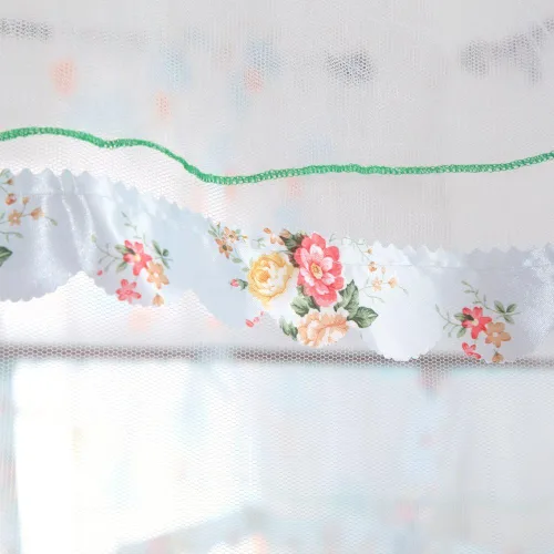 Miniatura 4 de Cortinas de Dosel para Cama Individual - Dosel de 4 Esquinas para Camas, Dosel de Cama para Niñas y Adultos, Decoración de Dormitorio