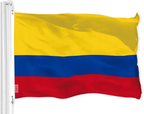 G128 Bandera de Colombia, 3 x 5 pies, serie LiteWeave Pro, impresa en poliéster 150D, bandera de país, para interior/exterior, colores vibrantes,