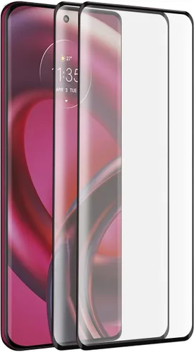 2 protectores de pantalla para Moto Edge 30 Fusion 3D, cobertura completa, antiarañazos, dureza 9H, para Moto Edge 30 Fusion de 6.6 pulgadas, bordes