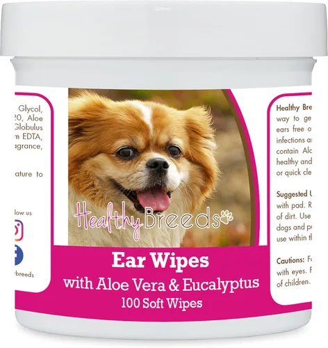 Miniatura 61 de Healthy Breeds Pastor alemán, silla de montar, toallitas de limpieza de oídos con aloe y eucalipto para perros, 100
