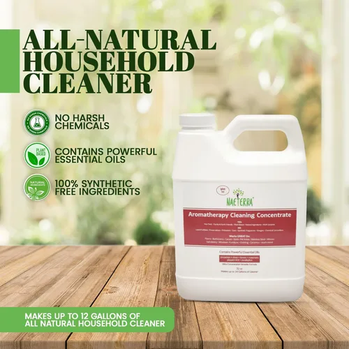 Miniatura 2 de Naeterra Aromatherapy Cleaning Concentrate 32 oz – Limpiador natural multisuperficie multiusos – Fórmula de aceite esencial a base de plantas