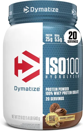 Miniatura 16 de Dymatize x Dunkin' Glazed Donut ISO100 Proteína de suero en polvo, 0.88 oz de proteína, 0.19 oz de BCAA, 120 Cal., Sin gluten, 0.04 oz de grasa
