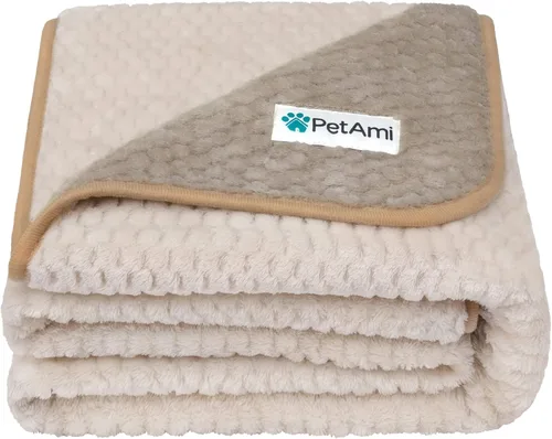 Miniatura 11 de PetAmi Manta impermeable para perro, manta XL a prueba de fugas para perros grandes, protector de sofá y muebles, manta de forro polar para cama
