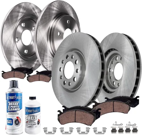 Miniatura 33 de Detroit Axle - Kit de frenos para Toyota Camry 2005-2006 [modelos XLE SE], frenos de disco Rotores Pastillas de freno de cerámica Reemplazo: 11.65