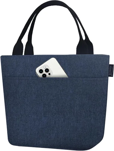 Miniatura 16 de Aosbos - Bolsas de almuerzo grandes para mujer, lonchera aislada, bolsa de mano fría suave Aosbos, organizador de alimentos para adultos, soporte D.