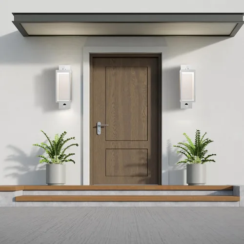 Miniatura 9 de Luces LED con sensor de movimiento para porche, montaje en pared al aire libre, lámpara exterior para casa, garaje, patio, jardín, 13 W, 750 lm