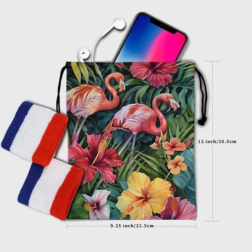 Miniatura 216 de Bolsa de agarre de gimnasia de piel de animal, bolsa de gimnasia con cordón ajustable, bolsa de cuerda para fauna silvestre, Mariposas Galaxy