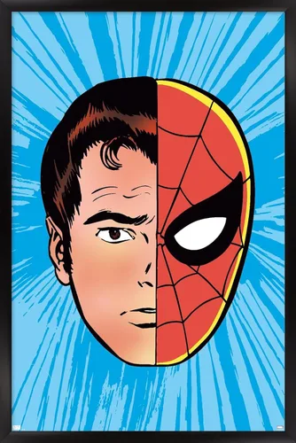 Miniatura 8 de Trends International Marvel Comics Spider-Man - Póster de pared con sentido de araña Versión con marco dorado