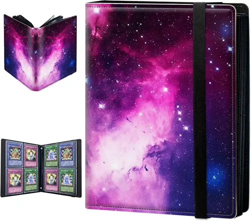 Miniatura 27 de Carpeta para tarjetas intercambiables, 4 bolsillos para tarjetas intercambiables, 160 bolsillos de doble cara, funda para tarjetas