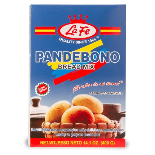 Miniatura 4 de La Fe Pan de Bono - Mezcla de pan de 14 onzas – Paquete de 3 – Mezcla de pan de queso colombiano de harina de yuca y harina de maíz – Mezcla de maíz