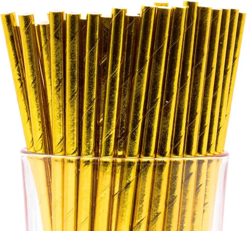 Miniatura 42 de Paquete de 150 pajitas de papel biodegradables con lunares rojos de 4 capas (compostables, no tóxicas, sin BPA)
