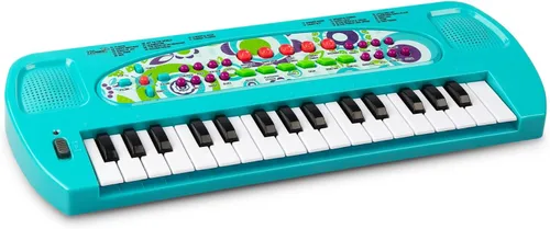 Raimy Mini Teclado Piano para Niños, 32 Teclas Piano Portátil Aprendizaje Temprano Educativo Teclado Electrónico Instrumento de Música Juguetes para