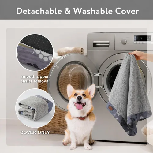Miniatura 6 de Cama ortopédica impermeable para perros grandes y medianos de 35 x 22 pulgadas - Cama de espuma tipo cartón de huevos para jaula de mascotas