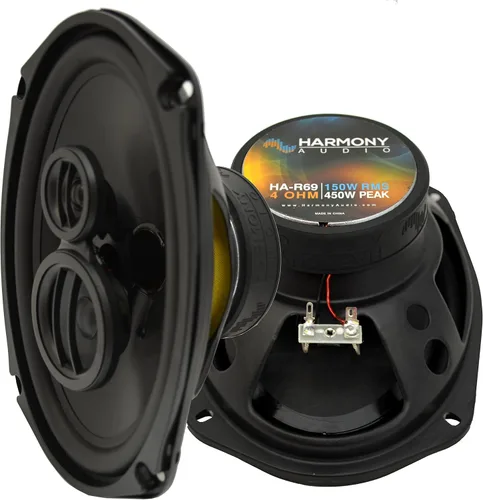 Miniatura 4 de Harmony Audio HA-R69 Compatible con Dodge Ram Truck 1500 1994-2001 Car Stereo Rhythm Series 6x9 Reemplazo de altavoces 450W y arnés de repuesto