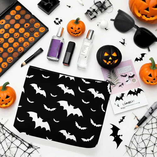 Miniatura 4 de Bolsa de maquillaje de leopardo, de gran capacidad, portátil, para artículos de tocador, bolsa de cosméticos para mujeres, bolsa de viaje