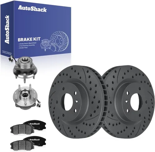 Miniatura 16 de Autoshack RHBBK0466 - Kit de freno delantero de repuesto para Chevrolet Equinox Captiva Sport Saturn Vue Pontiac Torrent Suzuki XL-7, rotores