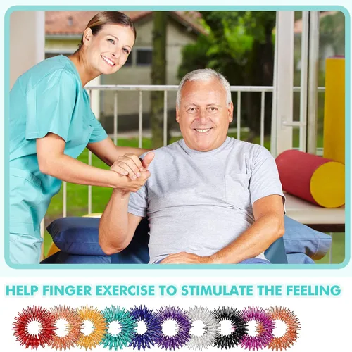 Miniatura 6 de 200 anillos de acupresión para aliviar el estrés, juguetes sensoriales para aliviar la ansiedad, reductor de estrés para hombres, mujeres