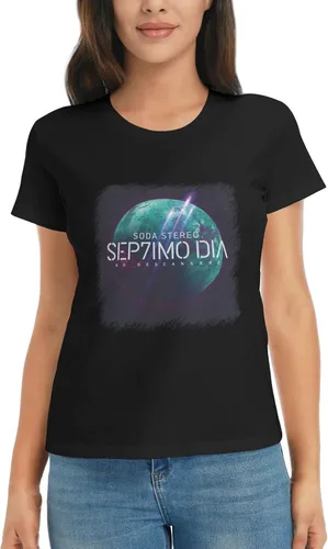 Miniatura 6 de Soda Stereo Sep7imo Dia - Camiseta de verano para mujer, camiseta casual de manga corta