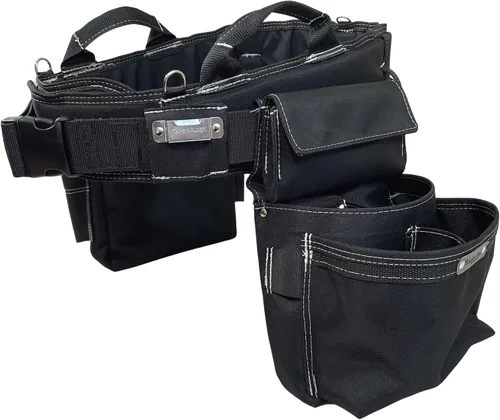 Miniatura 3 de BOULDER BAG Ultimate Electrician's MAX Combo con cinturón de herramientas con soporte cómodo para la espalda, hebilla de liberación rápida, cinturón