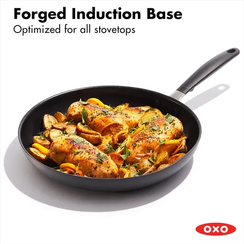 Miniatura 3 de OXO Sartén antiadherente para inducción Magneto - Utensilios de cocina aptos para inducción y horno, 11.8 in, color negro