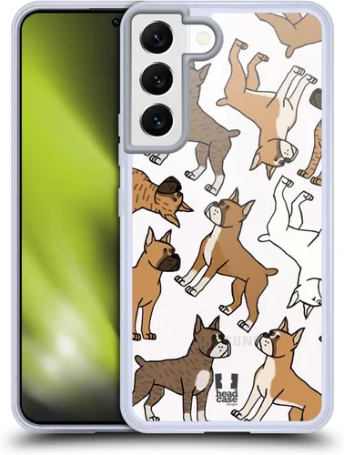 Miniatura 16 de Head Case Designs Funda de gel con 3 patrones de raza de perro de pastor australiano [protección de grado militar] compatible con Samsung Galaxy S22