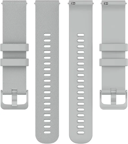 Miniatura 2 de Correa de reloj Garmin Approach S40 S12 S42 para mujeres y hombres, correa de repuesto de silicona de liberación rápida de 0.787 pulgadas para Gris