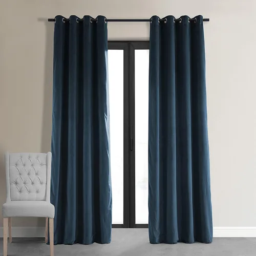 Miniatura 16 de Half Price Drapes VPCH-110602-84-GRBO cortinas oscurecedoras de ojales terciopelo