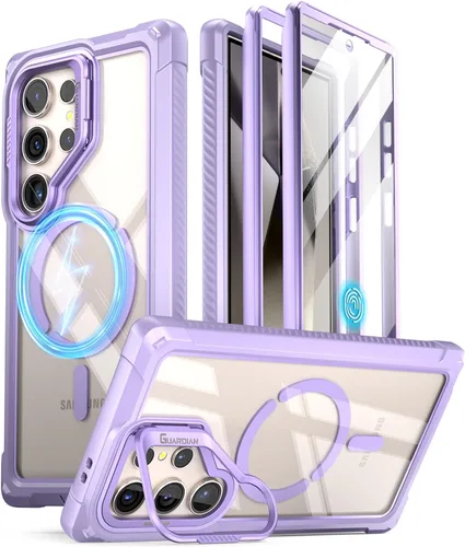 Poetic Guardian - Funda para Samsung Galaxy S24 Ultra de 6.8 pulgadas, [soporte integrado para cámara] [protector de pantalla funciona con