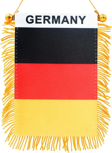 Miniatura 11 de Anley Pancarta colgante de ventana con flecos de Francia de 4 x 6 pulgadas, mini bandera con ventosa