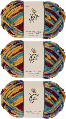 Miniatura 32 de Hilo Yarn Bee súper voluminoso para crochet y tejer – Rollo suave – 92,4 metros de hilo 100% poliéster para crochet, mantas, sombreros y más
