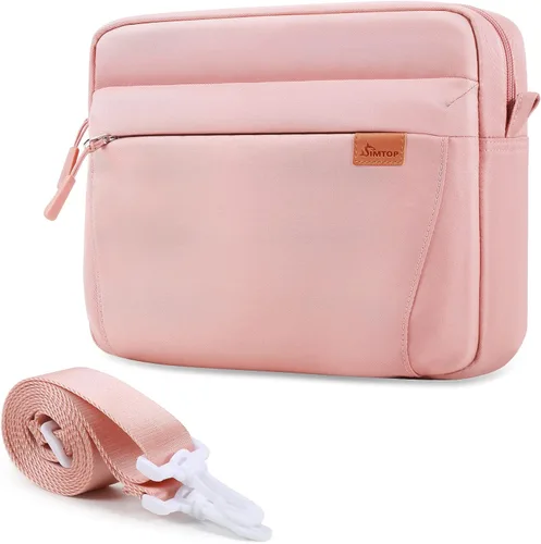 Miniatura 10 de Bolsa de manga para tableta, bolsa de hombro diaria de 11 pulgadas para tableta, bolsa cruzada impermeable con organización inteligente para Negro